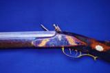 Fine Pennsylvania/Kentucky Bench/Match-Type Flintlock Rifle by T. Bennett, Circa 1840 - 14 of 25