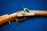 Half Stock Percussion Rifle By H. WRIGHT with GOULCHER Lock & P.I. SPENCE Sight .42 Caliber, CA 1850's - 1 of 23