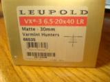 Leupold VX-36.5x40 Long Range Matte 30mm tube Varmint Hunters reticle - 4 of 5