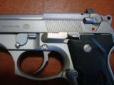 Beretta 92FS Stainless 9mm. with two 10 round clips - 3 of 7