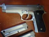 Beretta 92FS Stainless 9mm. with two 10 round clips - 2 of 7