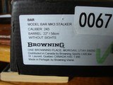 BROWNING BAR MK3 STALKER 243 WINCHESTER 22" BBL MATTE BLACK SYNTHETIC STOCKSEMI AUTO - 2 of 2