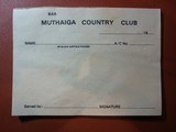 Muthaiga Club Original pad of bar tab forms from early 1900's - 1 of 2