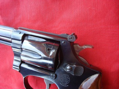 Smith & Wesson Model 34-1, 4 Inch Barrel Round Grip (Beautiful) - Image 3 of 9