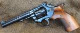  S&W 17-4, 22LR, 6in, Blue, Target trigger, hammer and custom stocks, - 2 of 4