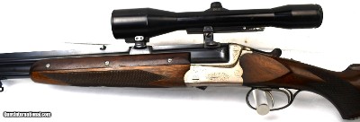 Buhag Double Rifle 7x65 / 7x65 With Extra 16Ga / 16Ga Barrels Ejectors Cased 1960