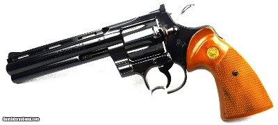 Colt Python 6" Blue Very Nice! 1st Gen. 1978