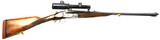 German Double Rifle SxS 7x57R Scoped - 1 of 15