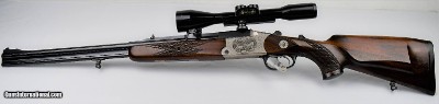 Blaser Double Rifle 22 Hornet / 7x65R Scoped