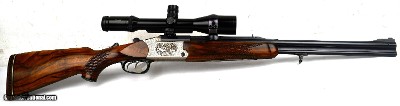 Blaser Double Rifle .222
/ .308 With Swarovski Illuminated Scope