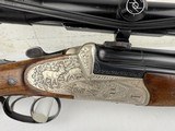 Sodia Double Rifle Drilling 7x65R / 22 Hornet / 16 Ga. Zeiss Scope 1978 - 4 of 24
