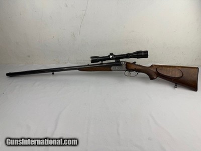 Pegam Ferlach SxS Combo 8x57JR By 16 Ga 1928 Scoped