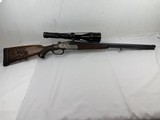 Sodia Drilling 16 / 22 Hi Power / 22 Hornet Engraved Carved Scoped 1965 Very Nice!