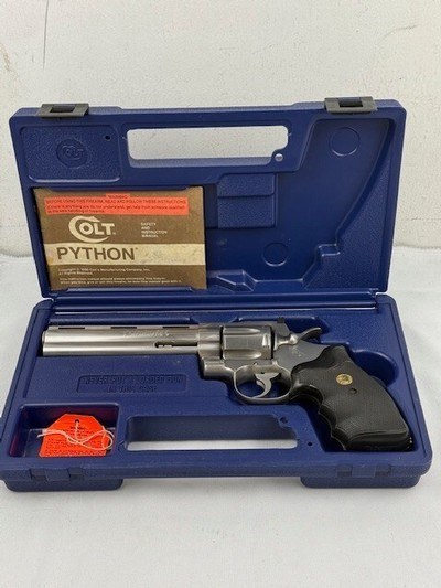 Colt Python Stainless 1992 Boxed 1st Gen