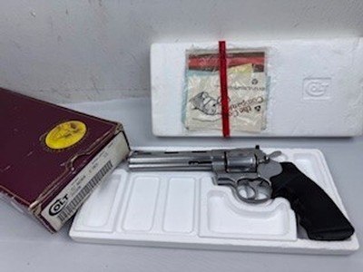 Colt Python Stainless 1990 Boxed 1st Gen