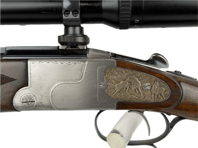 Austrian Double Rifle 222 / 270 With Schmidt & Bender 1995 - Image 4 of 22
