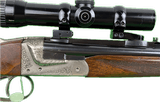 Bretton-Gaucher SxS Double Rifle 9.3x74R Schmidt & Bender Scope Extra Stock - Image 9 of 25