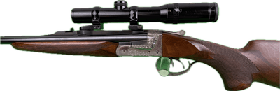 Bretton-Gaucher SxS Double Rifle 9.3x74R Schmidt & Bender Scope Extra Stock - Image 3 of 25