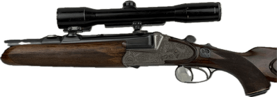 Sodia Double Rifle Drilling 16Ga / 7x65R x 222 Rem 2 Scopes Cased 1970 - Image 9 of 25