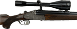 Sodia Double Rifle Drilling 16Ga / 7x65R x 222 Rem 2 Scopes Cased 1970 - Image 4 of 25
