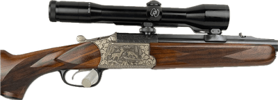 Blaser Double Rifle 22 Hornet / 7x65R Deluxe Engraved Zeiss Scoped Beautiful! 1983 - Image 3 of 25