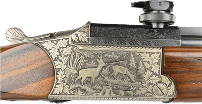 Blaser Double Rifle 22 Hornet / 7x65R Deluxe Engraved Zeiss Scoped Beautiful! 1983 - Image 4 of 25