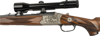 Blaser Double Rifle 22 Hornet / 7x65R Deluxe Engraved Zeiss Scoped Beautiful! 1983 - Image 8 of 25
