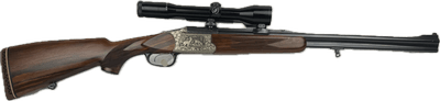 Blaser Double Rifle 22 Hornet / 7x65R Deluxe Engraved Zeiss Scoped Beautiful! 1983 - Image 1 of 25