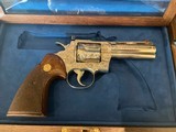 1964 Colt Python Engraved Nickel 4 inch Presentation case
Beautiful mint - 3 of 10
