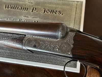 William P. Jones
Scalloped Boxlock Ejectors
12ga
28in
15in LOP.
Proofed to 2 3/4 inch