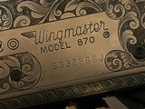 Remington 28ga Engraved 870 Wingmaster Skeet Amazing Engraving and wood 25 inch
vent rib - 9 of 11