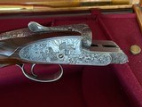 Holland & Holland Pair 28ga Royal Deluxe Grifnee engraved Self Opener Game Scene - 2 of 13