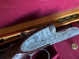 Holland & Holland Pair 28ga Royal Deluxe Grifnee engraved Self Opener Game Scene - 6 of 13