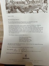 Browning Superposed Pointer Extremely Rare 3 Barrel Set 20ga/28ga/.410 1965 Special Order
Factory Letter - 9 of 9