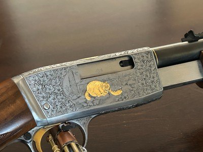 Browning BelgianFN Trombone Double Signed by Master Engraver Angelo Bee - Image 2 of 9