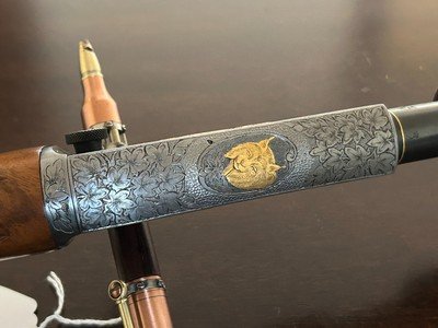 Browning BelgianFN Trombone Double Signed by Master Engraver Angelo Bee - Image 3 of 9
