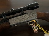 Browning Belgium Grade III SA-22
Factory Scope. R. Greco Engraved
.22 Long Rifle