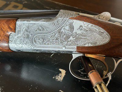 Browning 20ga Grade V Sideplated Gorgeous New in Box Hand Engraved Superlight Sporter