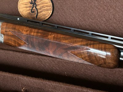 Browning Grade VI .410 Round Knob Long Tang 1990 26in IC/MBeautiful EngravingAs New Cased - Image 7 of 12