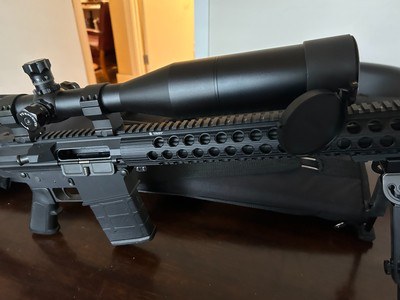 DPMS Panther Arms LR-308Rail Gun, Bi Pod Millet Scope 6-25x56 New Condition - Image 8 of 8