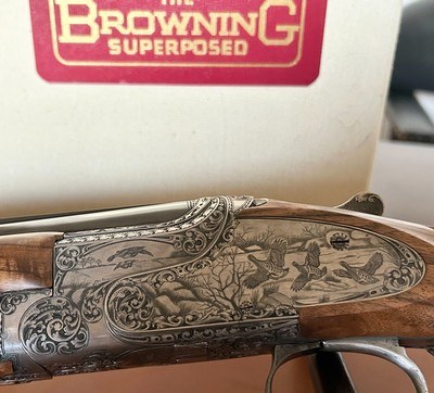 BROWNING ROUND KNOB LONG TANG EXHIBITION 28ga VERY RARE SOLID RIB 28
