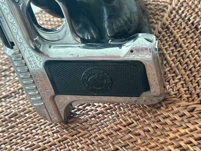 Savage 1907 Nickel Engraved .380 - Image 5 of 7