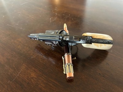 Engraved Smith & Wesson Model 36.38 Special Double Action Revolver - Image 2 of 8