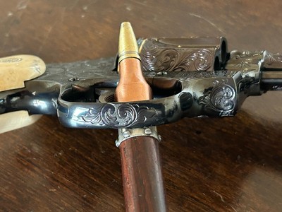 Engraved Smith & Wesson Model 36.38 Special Double Action Revolver - Image 5 of 8