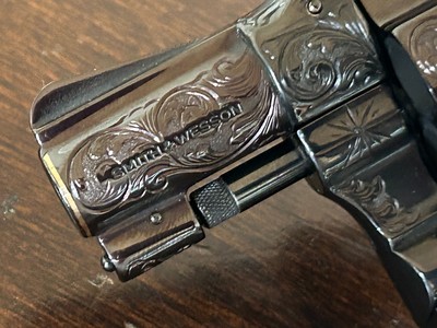 Engraved Smith & Wesson Model 36.38 Special Double Action Revolver - Image 8 of 8