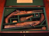 Deer Creek .50 cal. blackpowder pistol replicatation of an English Dueling pistol cased Set - 1 of 11