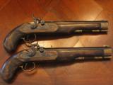 Replication of an Antique ca.1845 .50 cal. English Dueling Pistol Cased Set (CVA Pistols) - 5 of 11