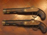 Replication of an Antique ca.1845 .50 cal. English Dueling Pistol Cased Set (CVA Pistols) - 6 of 11