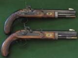 Duplication of a 1800s .50 cal. Blackpowder Dueling Pistols Cased Set (CVA pistols were used) - 3 of 9