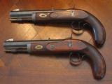 Replication of an Antique ca.1840s .50 cal. Blackpowder Percussion Dueling Pistol Cased Set (CVA pistols) - 4 of 8